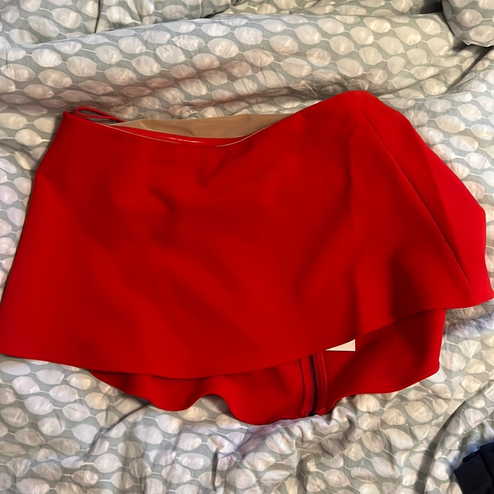 Revolve likely too medium red strapless